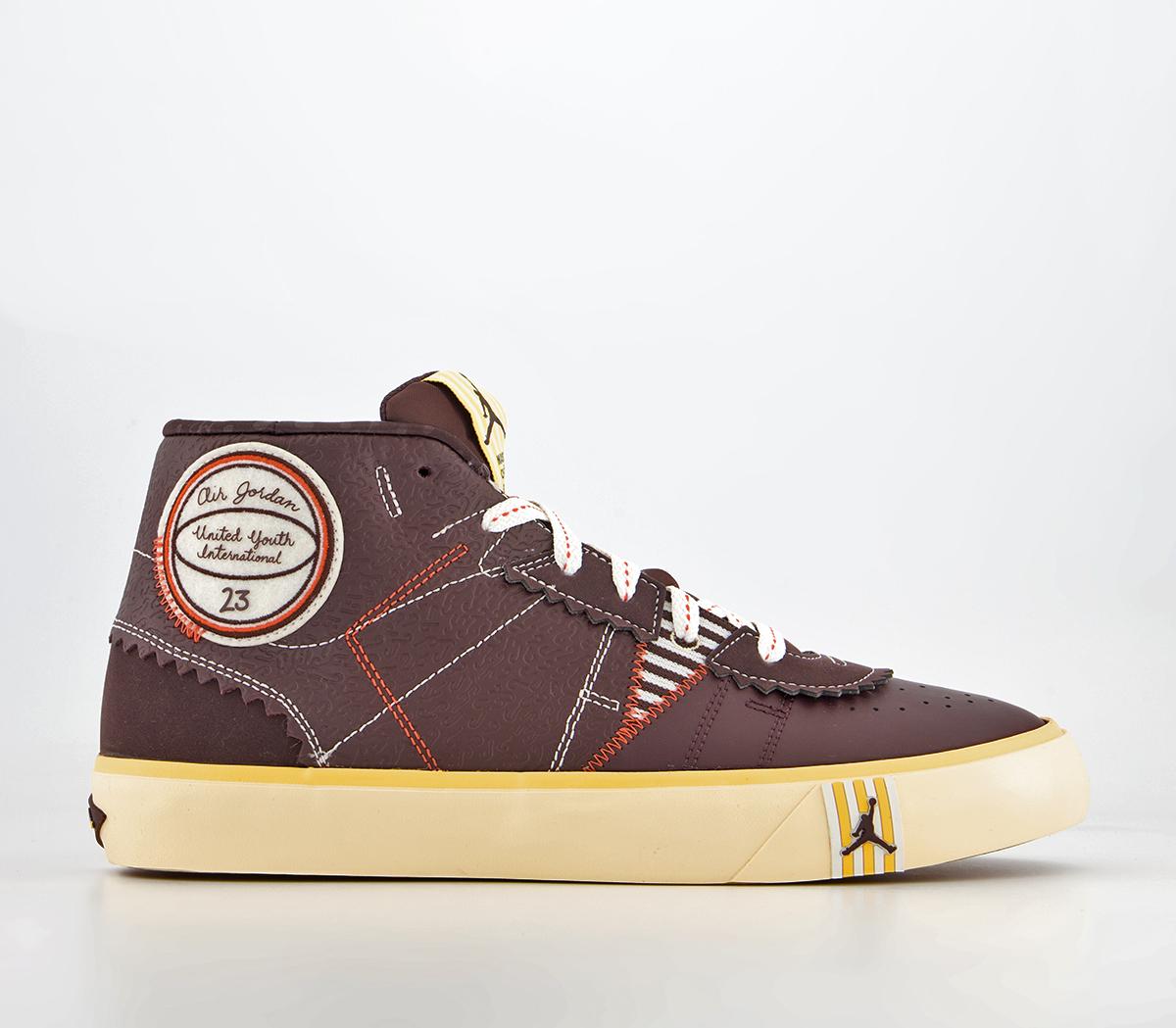 JordanJordan Series Mid TrainersBrown Basalt Sail Pale Vanilla Orange