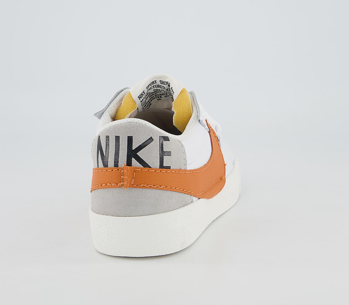 Nike Blazer Low Jumbo Trainers Nike Blazer Low Jumbo Trainers White Alpha Orange Grey Fog Sail