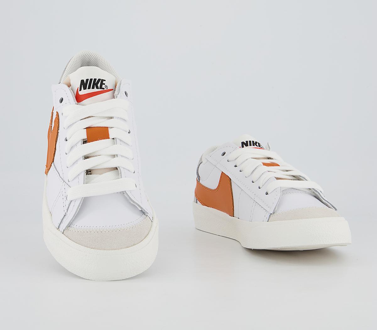 Nike Blazer Low Jumbo Trainers Nike Blazer Low Jumbo Trainers White Alpha Orange Grey Fog Sail