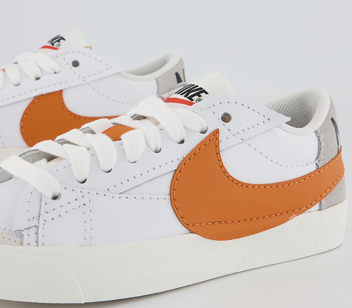 Nike Blazer Low Jumbo Trainers Nike Blazer Low Jumbo Trainers White Alpha Orange Grey Fog Sail