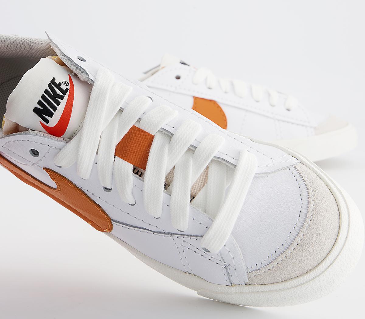 Nike Blazer Low Jumbo Trainers Nike Blazer Low Jumbo Trainers White Alpha Orange Grey Fog Sail