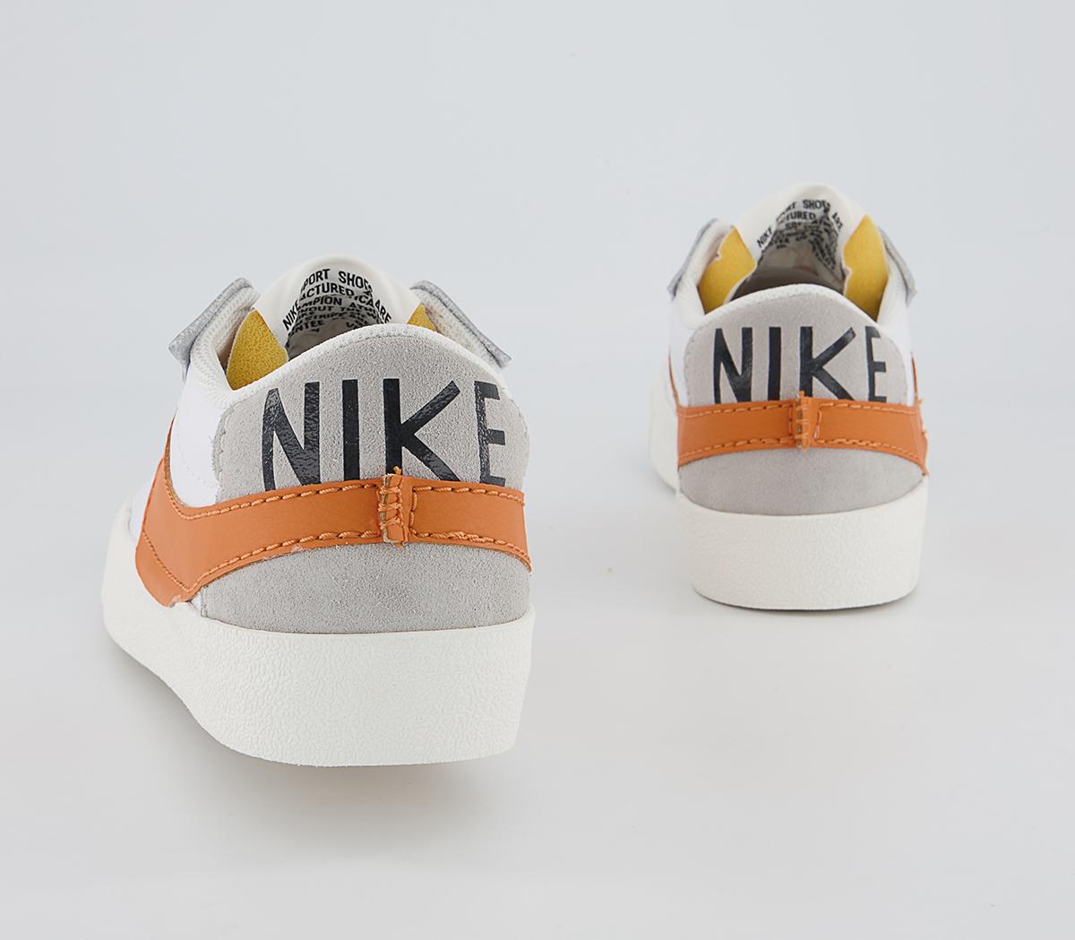 Nike Blazer Low Jumbo Trainers Nike Blazer Low Jumbo Trainers White Alpha Orange Grey Fog Sail