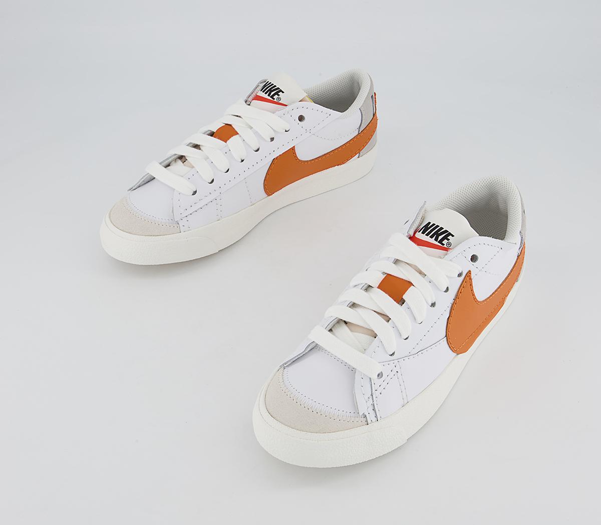 Nike Blazer Low Jumbo Trainers Nike Blazer Low Jumbo Trainers White Alpha Orange Grey Fog Sail