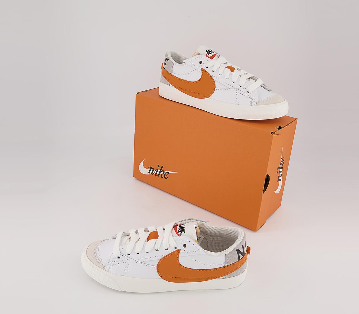 Nike Blazer Low Jumbo Trainers Nike Blazer Low Jumbo Trainers White Alpha Orange Grey Fog Sail
