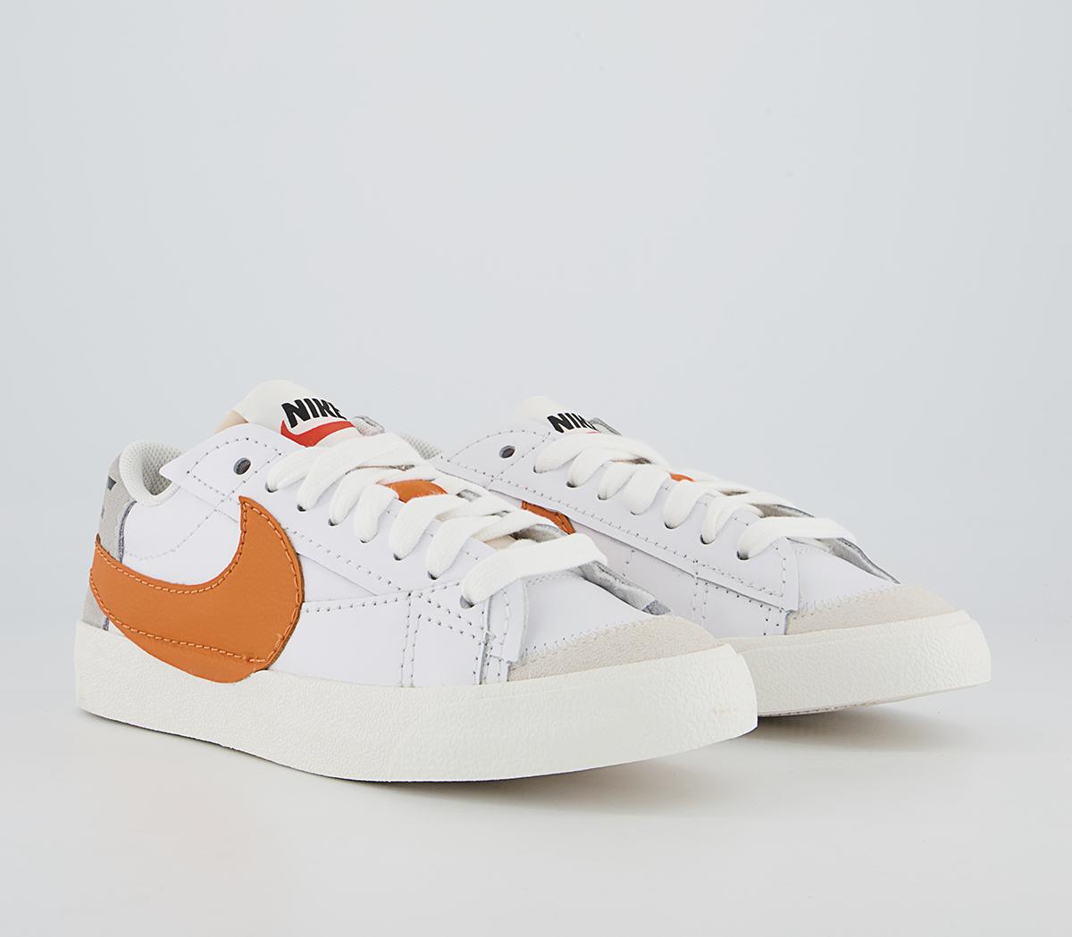 Nike Blazer Low Jumbo Trainers Nike Blazer Low Jumbo Trainers White Alpha Orange Grey Fog Sail