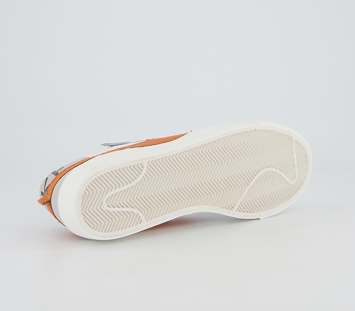 Nike Blazer Low Jumbo Trainers Nike Blazer Low Jumbo Trainers White Alpha Orange Grey Fog Sail