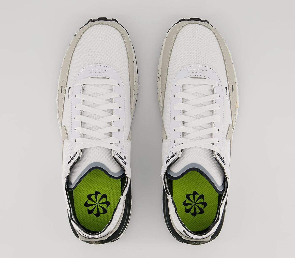 Nike Nike Waffle One Crater Trainers Nike Nike Waffle One Crater Trainers White Light Bone Black Volt1