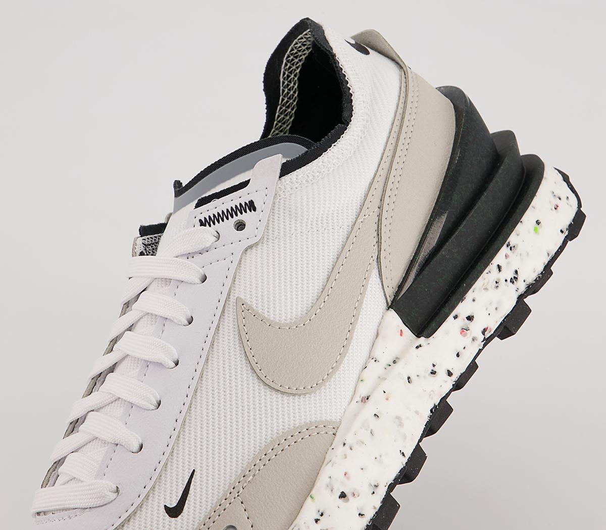 Nike Nike Waffle One Crater Trainers Nike Nike Waffle One Crater Trainers White Light Bone Black Volt1