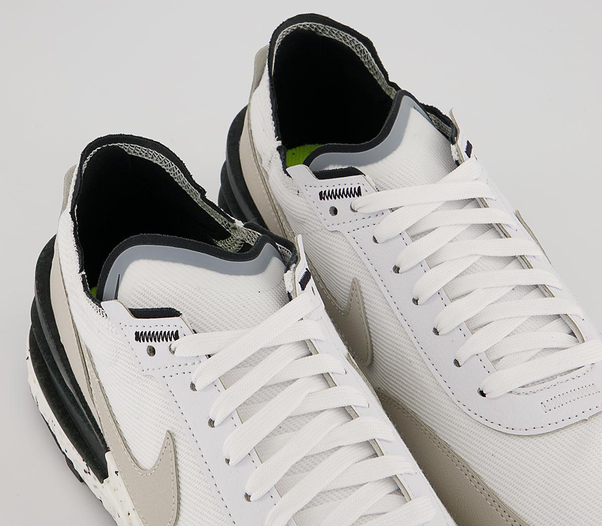 Nike Nike Waffle One Crater Trainers Nike Nike Waffle One Crater Trainers White Light Bone Black Volt1