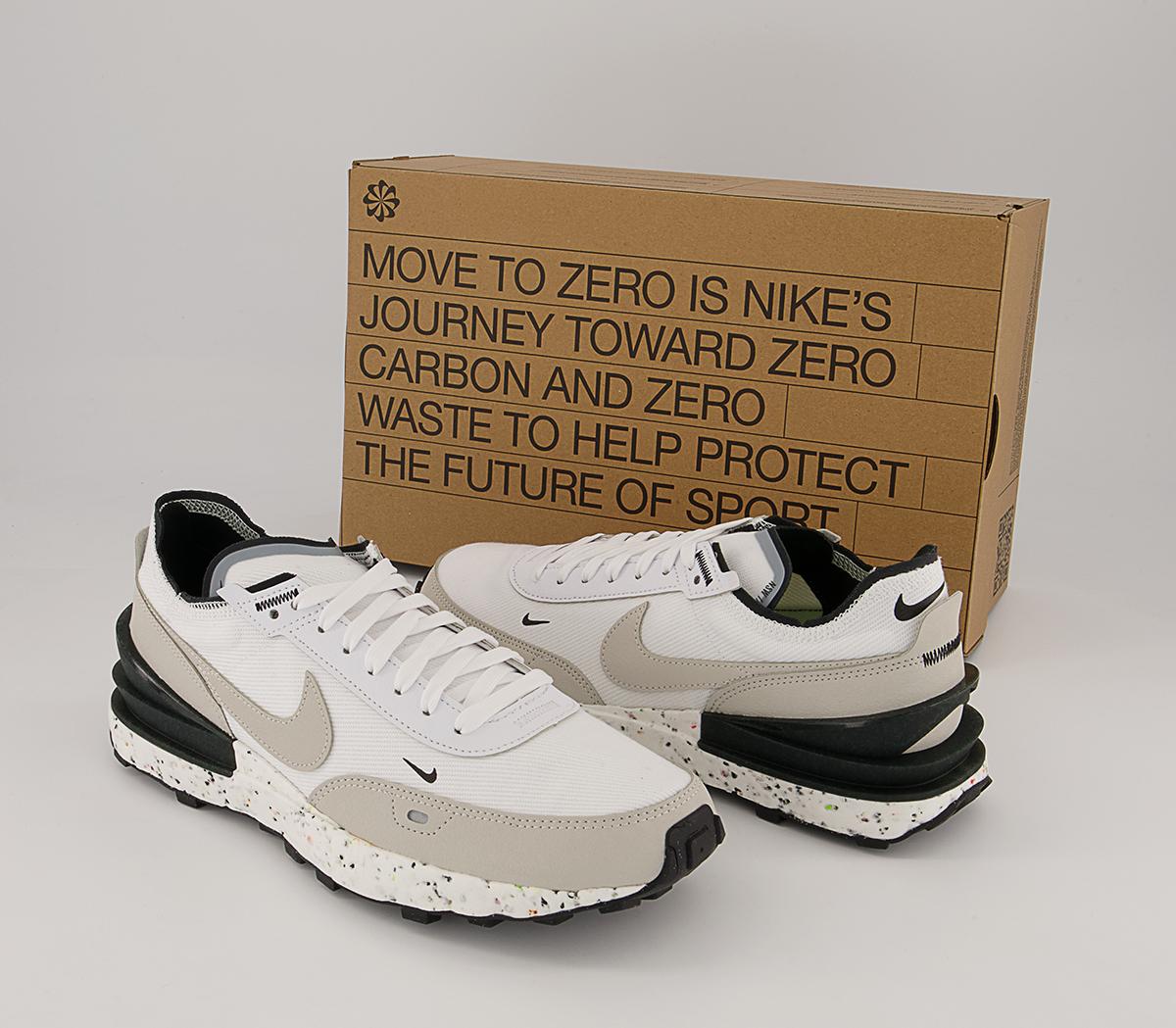 Nike Nike Waffle One Crater Trainers Nike Nike Waffle One Crater Trainers White Light Bone Black Volt1
