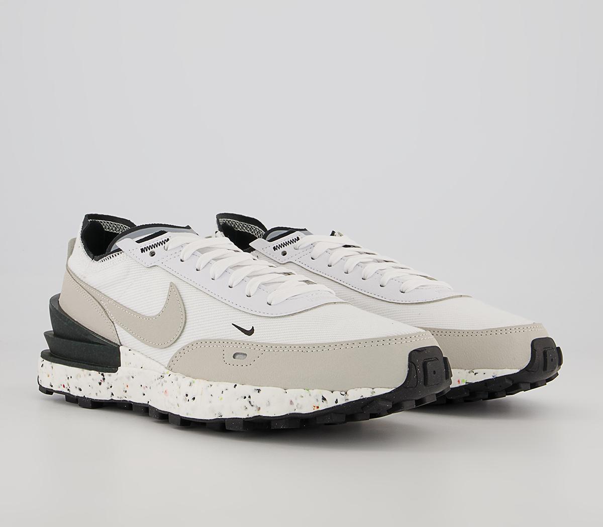 Nike Nike Waffle One Crater Trainers Nike Nike Waffle One Crater Trainers White Light Bone Black Volt1