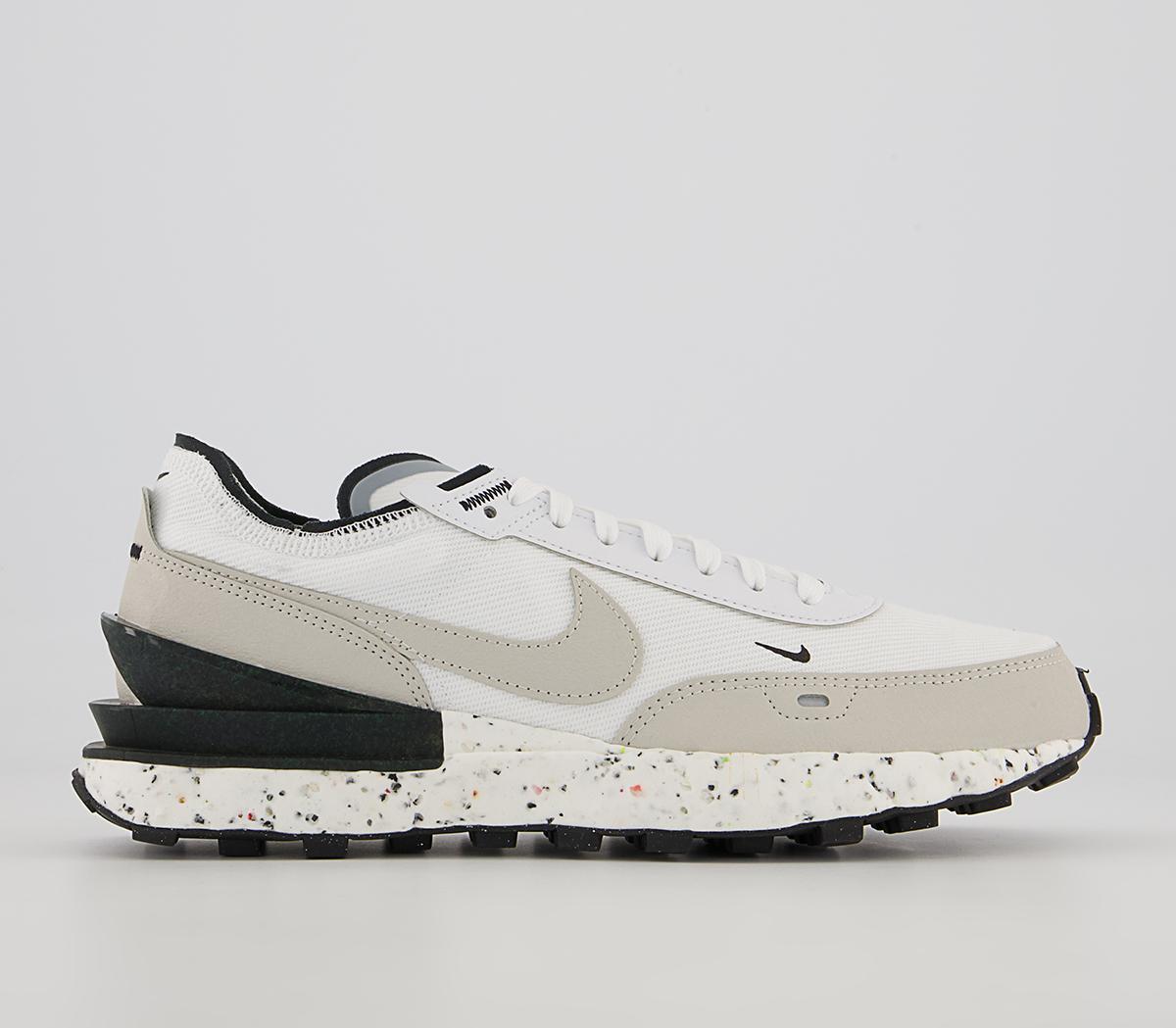 NikeNike Waffle One Crater TrainersWhite Light Bone Black Volt1