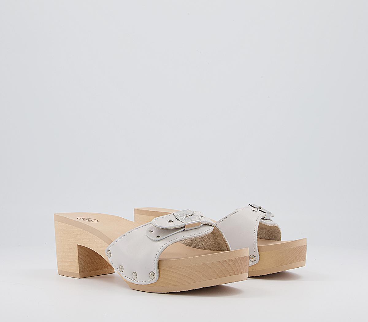 Scholl Pescura Ibiza Heels White - Mid Heels