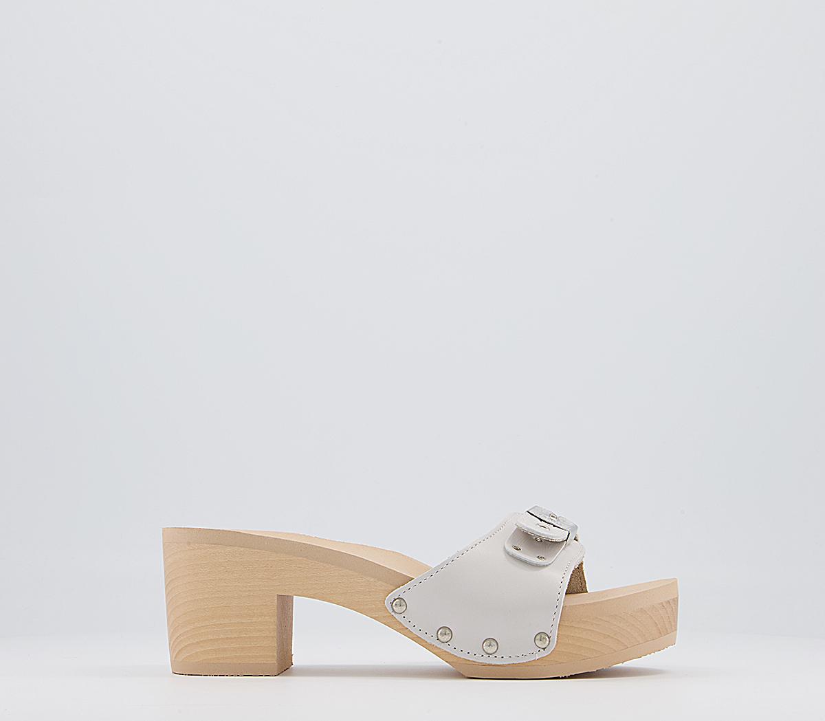 Scholl Pescura Ibiza Heels White - Mid Heels