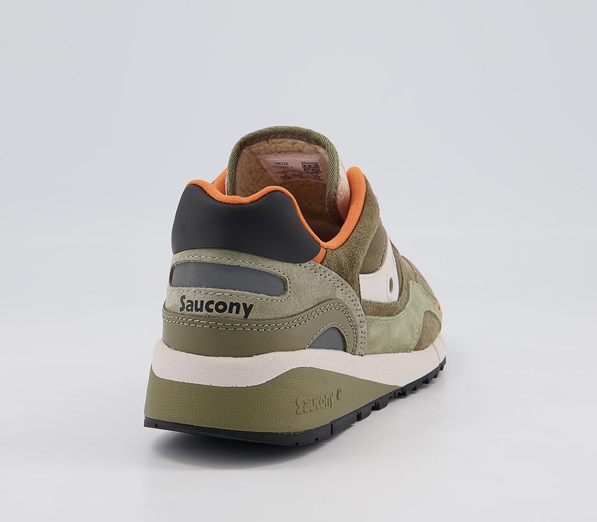 Saucony Saucony Shadow 6000 Trainers Saucony Saucony Shadow 6000 Trainers Olive Orange