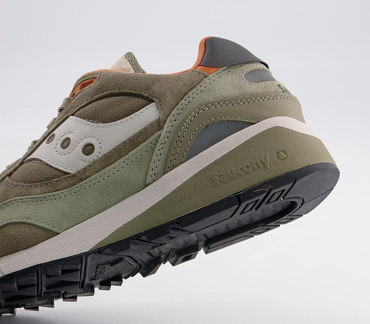 Saucony Saucony Shadow 6000 Trainers Saucony Saucony Shadow 6000 Trainers Olive Orange