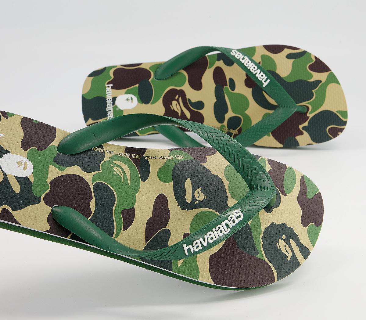 BAPE Bape X Havaianas Top Flip Flop BAPE Bape X Havaianas Top Flip Flop Green