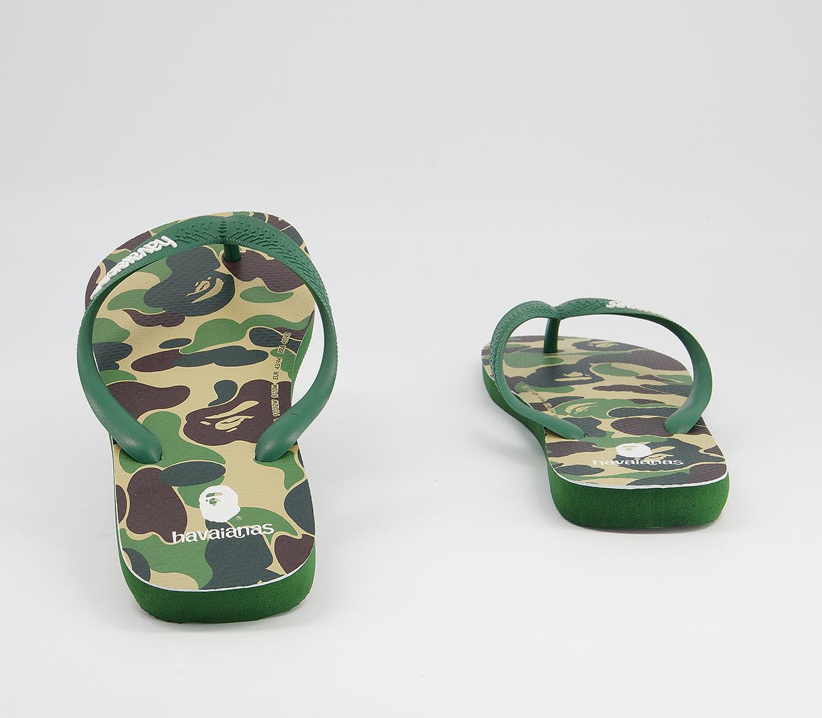 BAPE Bape X Havaianas Top Flip Flop BAPE Bape X Havaianas Top Flip Flop Green