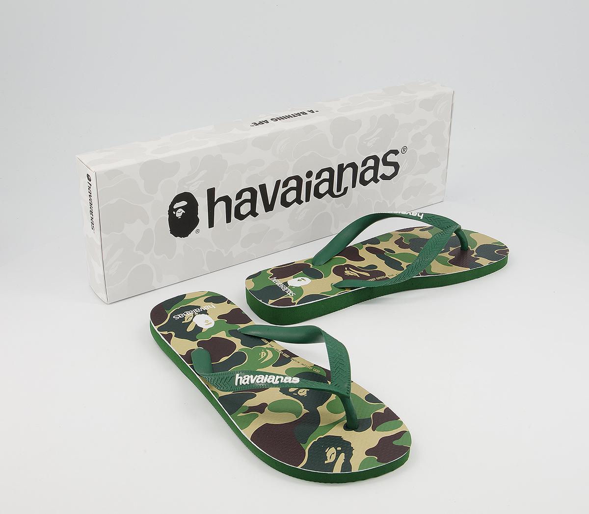 BAPE Bape X Havaianas Top Flip Flop BAPE Bape X Havaianas Top Flip Flop Green