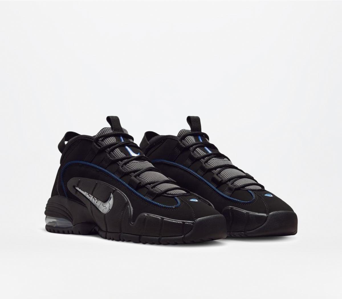 NikeAir Max Penny TrainersBlack Metallic Silver Varsity Royal White