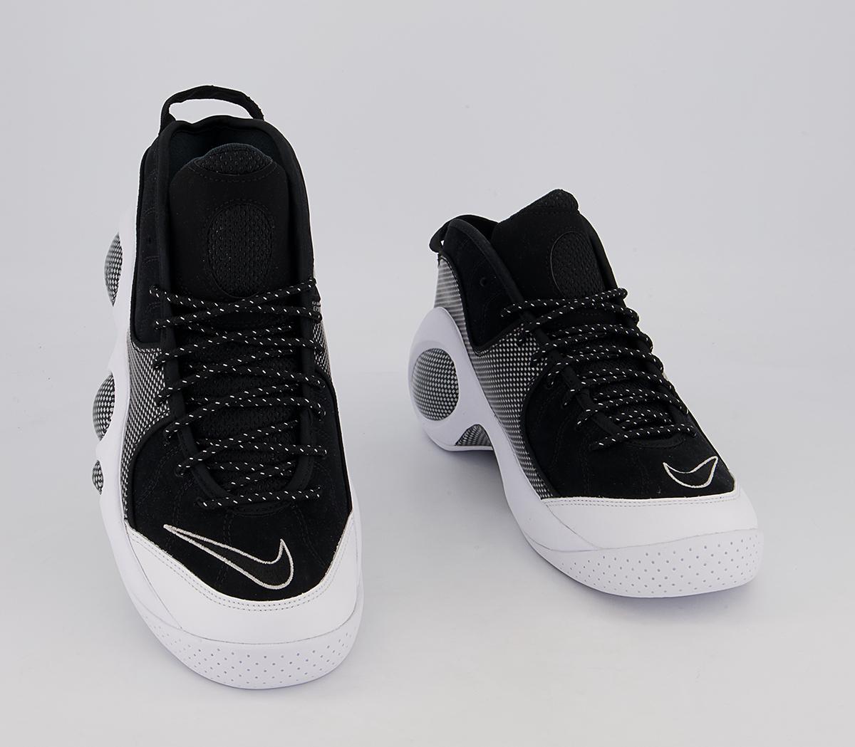 Nike Air Zoom Flight 95 Trainers Nike Air Zoom Flight 95 Trainers Black White Metallic Silver