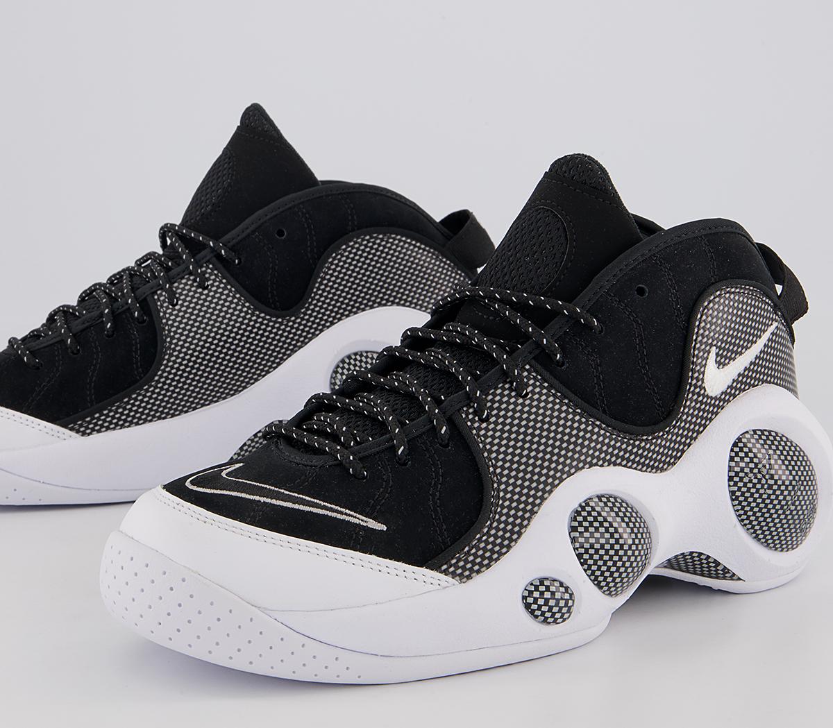 Nike Air Zoom Flight 95 Trainers Nike Air Zoom Flight 95 Trainers Black White Metallic Silver