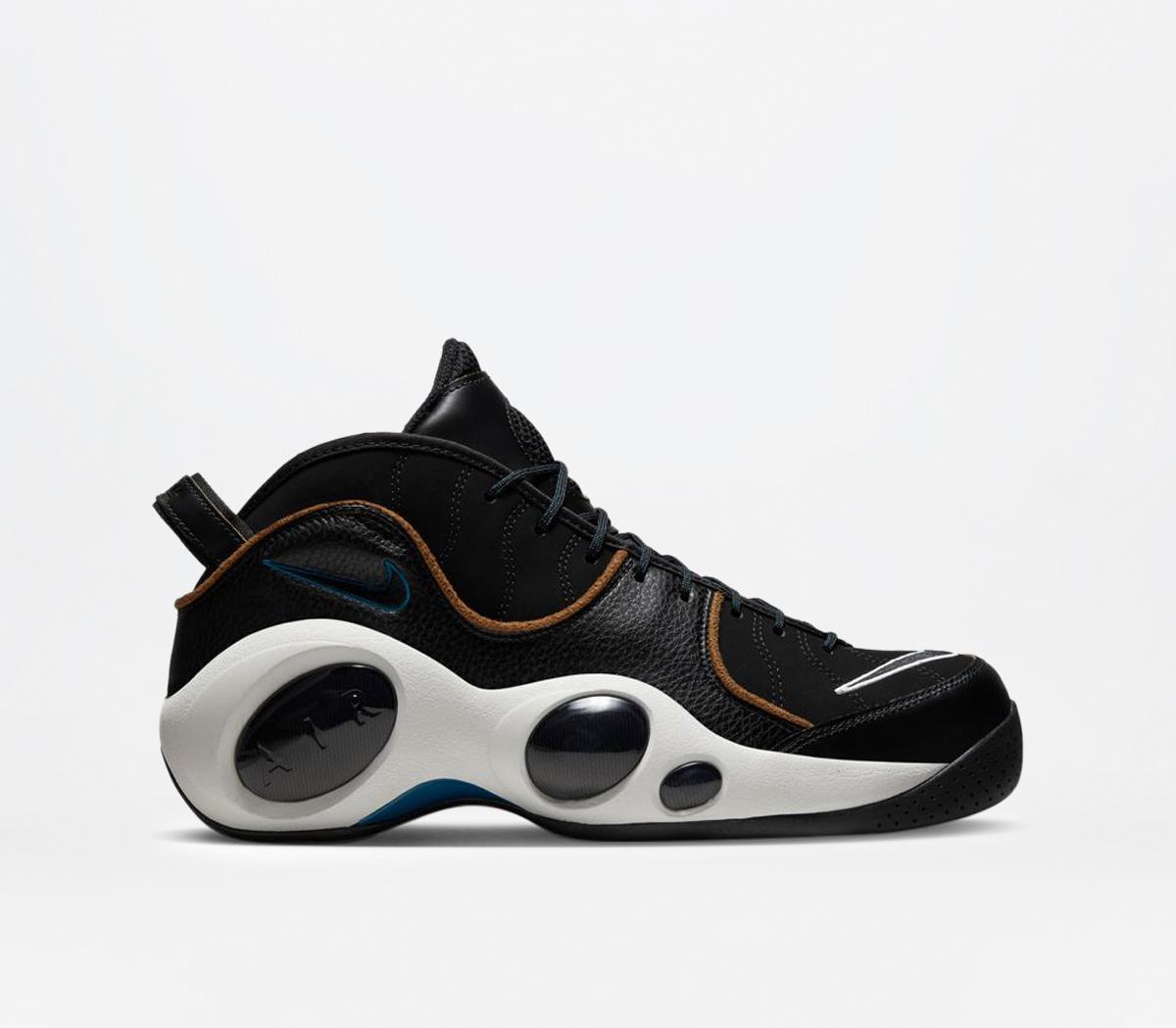 Nike Air Zoom Flight 95 Trainers Black Valerian Blue Ale Brown