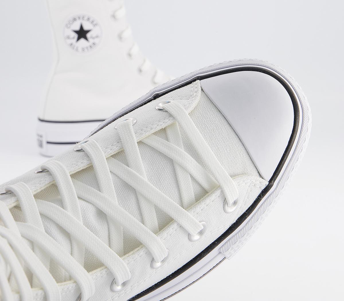 Converse Ctas Platform X-Hi Trainers Converse Ctas Platform X-Hi Trainers White Black
