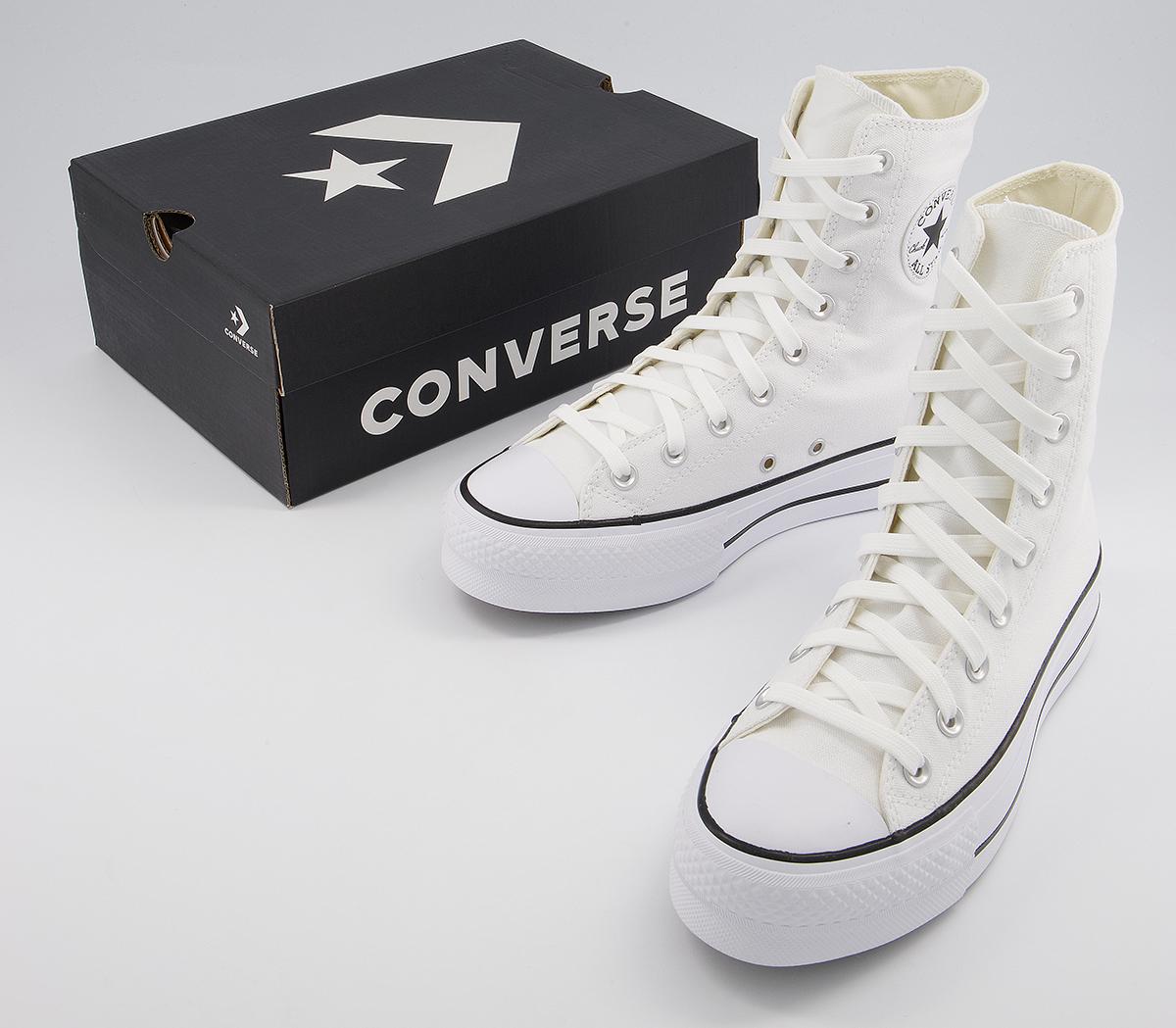 Converse Ctas Platform X-Hi Trainers Converse Ctas Platform X-Hi Trainers White Black