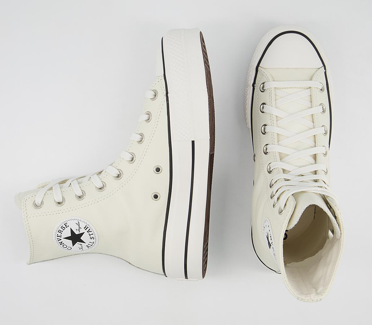 Converse Ctas Platform X-Hi Trainers Converse Ctas Platform X-Hi Trainers Egret White Black