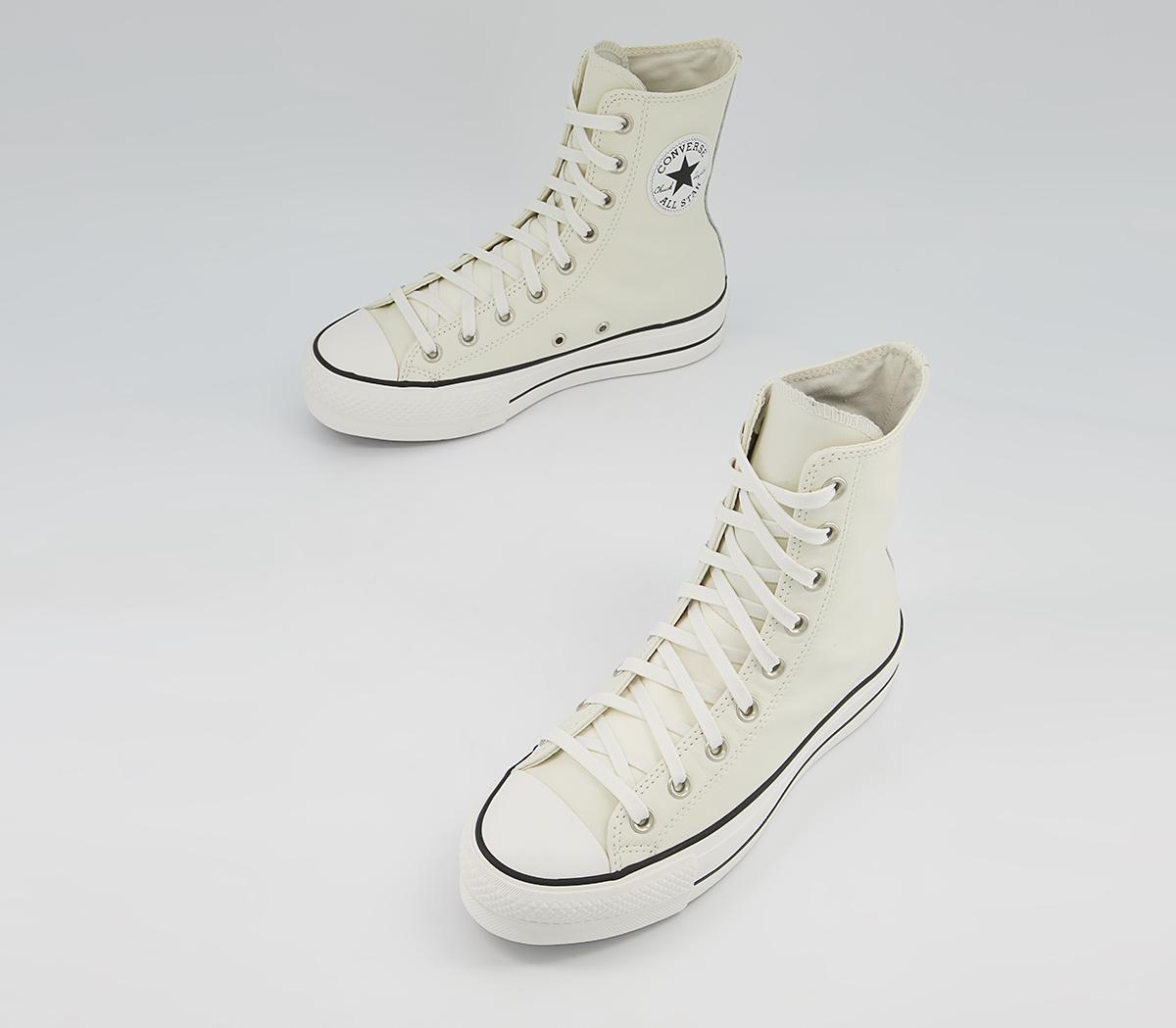 Converse Ctas Platform X-Hi Trainers Converse Ctas Platform X-Hi Trainers Egret White Black