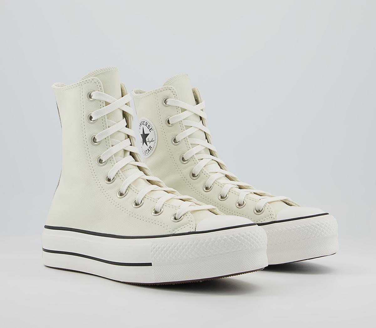 Converse Ctas Platform X-Hi Trainers Converse Ctas Platform X-Hi Trainers Egret White Black