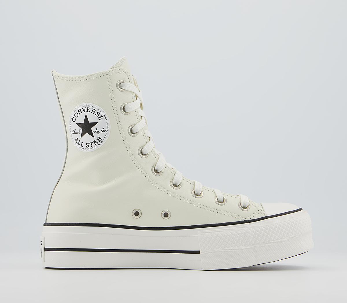 Converse Ctas Platform X-Hi Trainers Converse Ctas Platform X-Hi Trainers Egret White Black