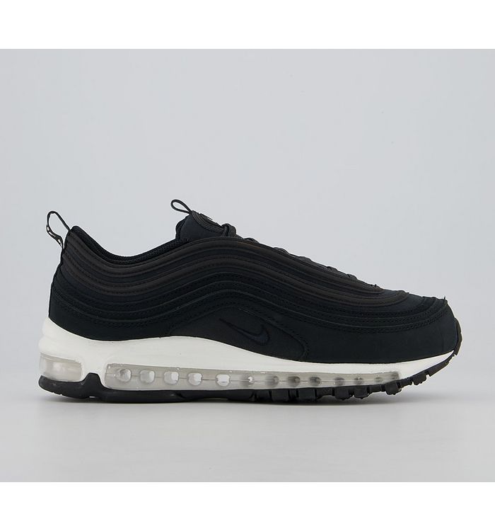 Nike Air Max 97 Trainers BLACK OFF NOIR Mixed Material,Red,Black