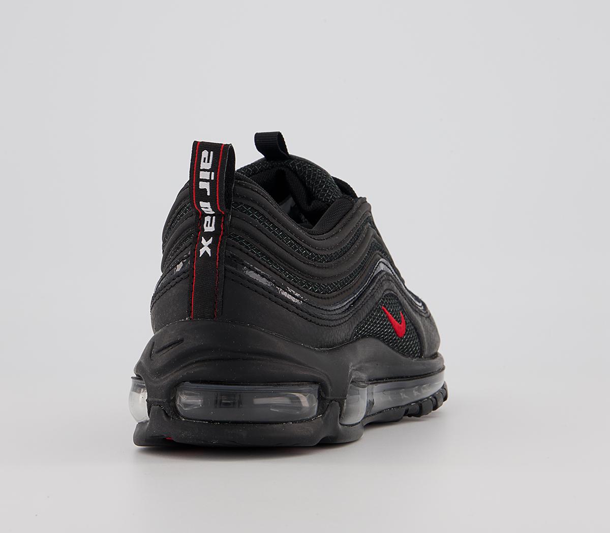 Nike Air Max 97 Trainers Nike Air Max 97 Trainers Black Univ Red White