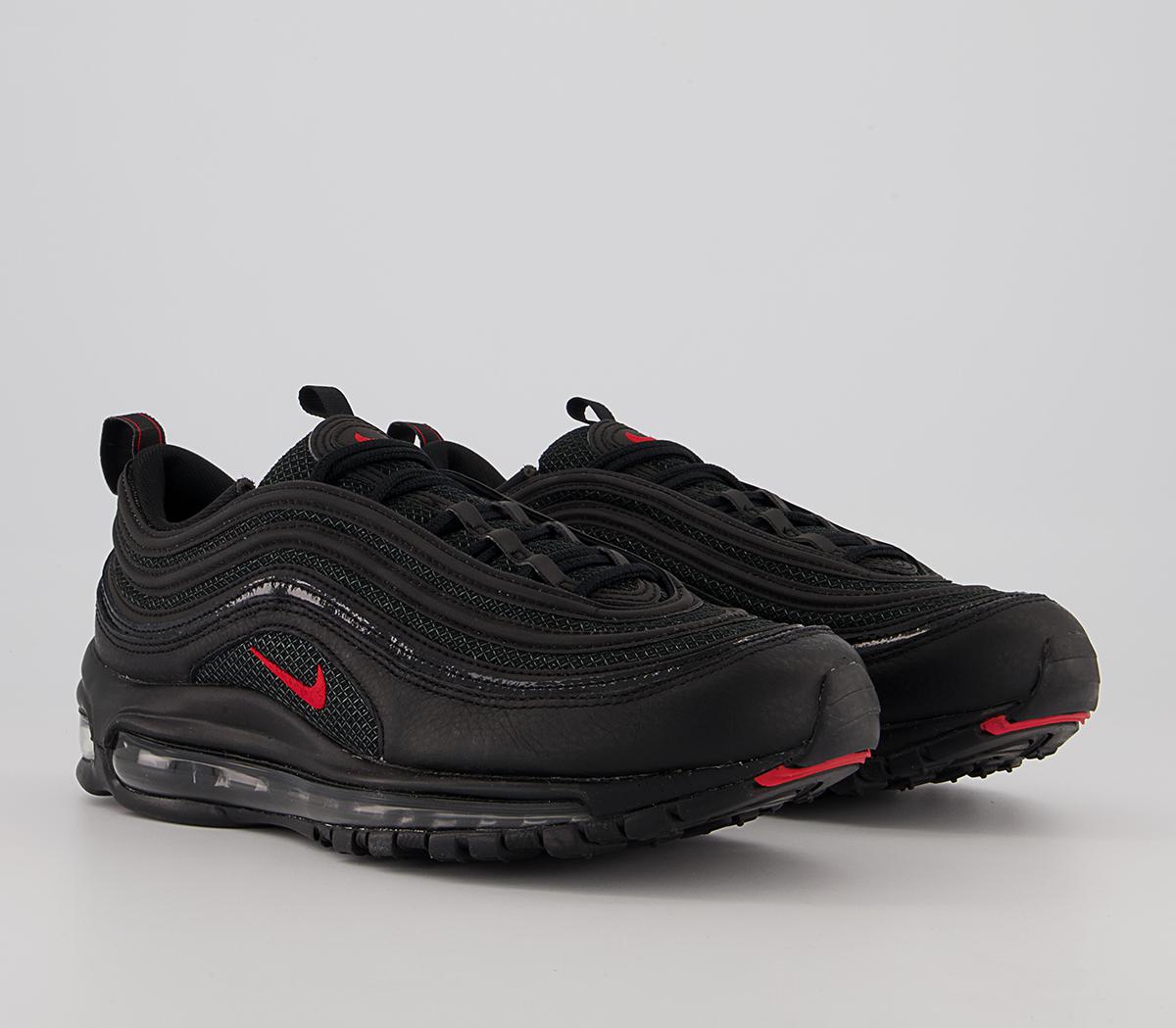 Nike Air Max 97 Trainers Nike Air Max 97 Trainers Black Univ Red White