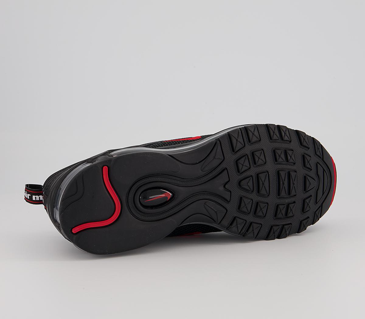 Nike Air Max 97 Trainers Nike Air Max 97 Trainers Black Univ Red White