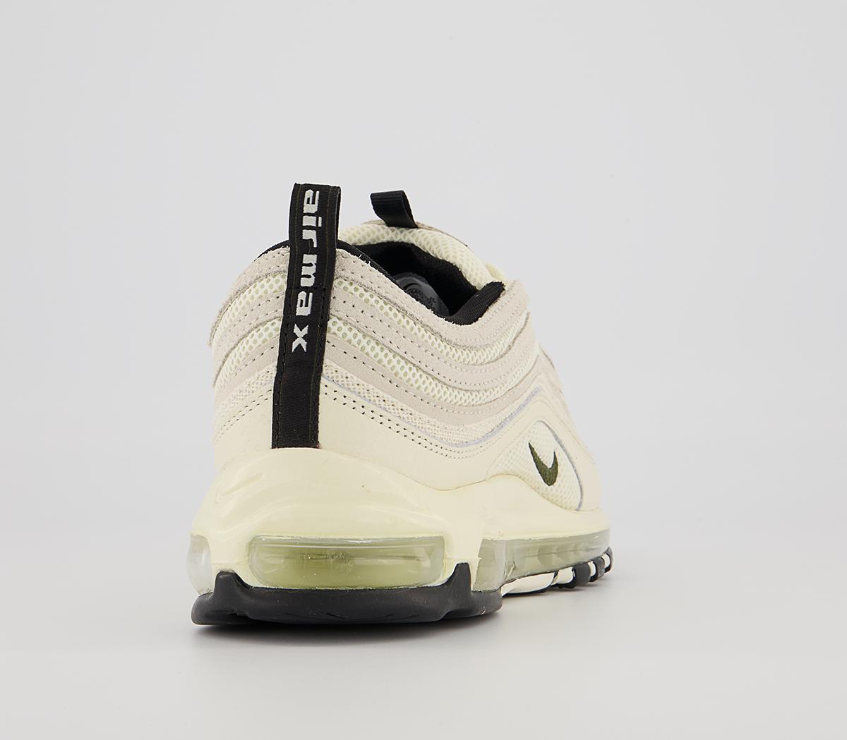 Nike Air Max 97 Trainers Nike Air Max 97 Trainers Coconut Milk Univ Red Black