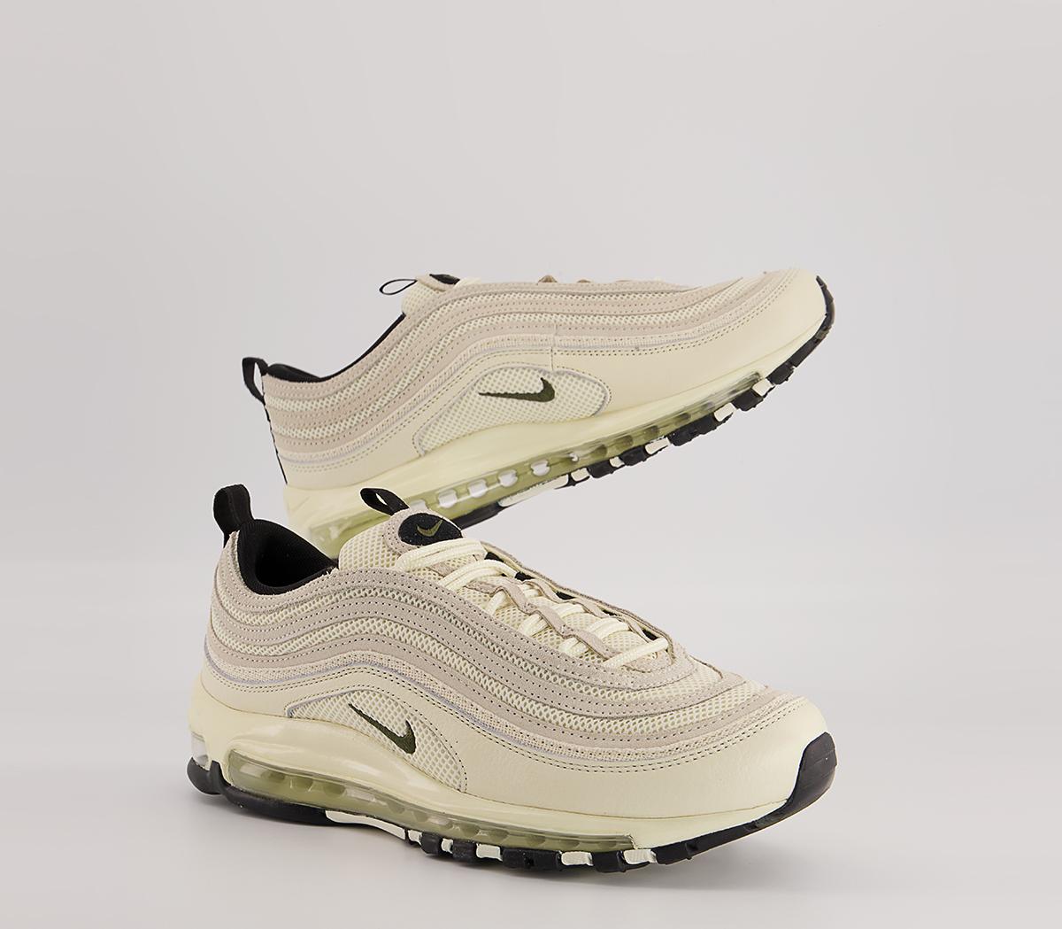 Nike Air Max 97 Trainers Nike Air Max 97 Trainers Coconut Milk Univ Red Black