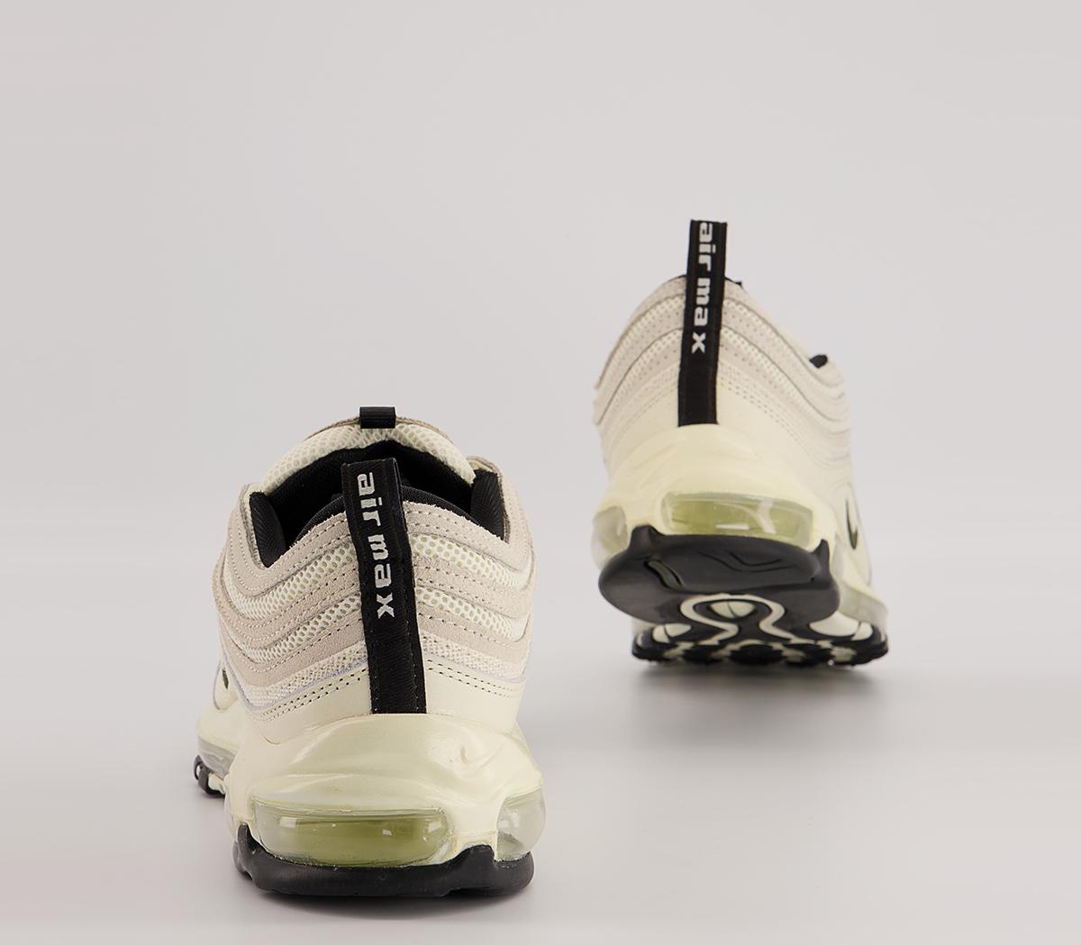 Nike Air Max 97 Trainers Nike Air Max 97 Trainers Coconut Milk Univ Red Black