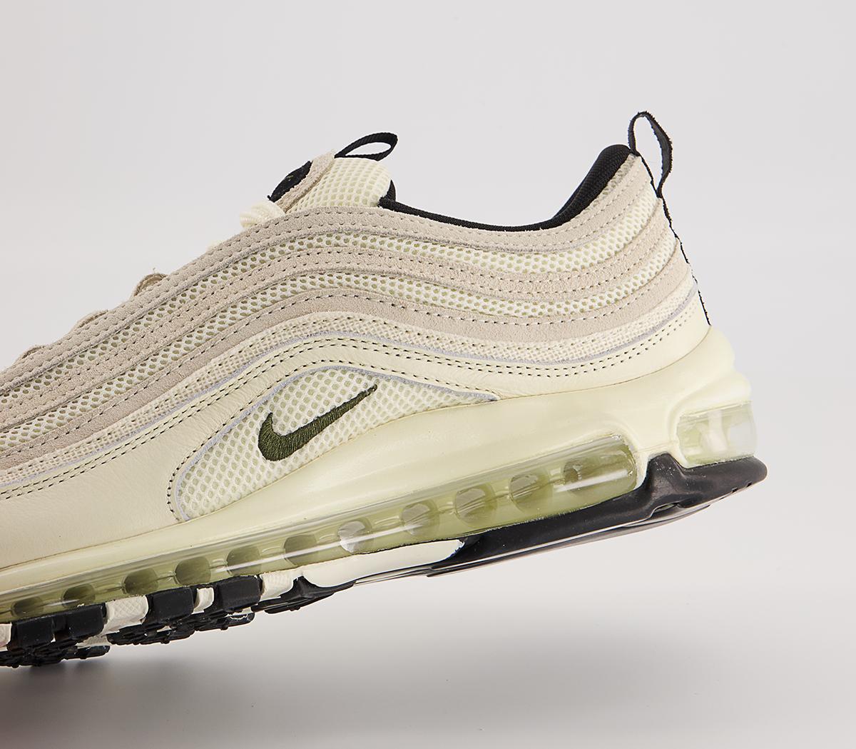 Nike Air Max 97 Trainers Nike Air Max 97 Trainers Coconut Milk Univ Red Black