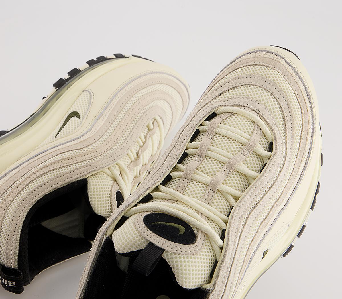 Nike Air Max 97 Trainers Nike Air Max 97 Trainers Coconut Milk Univ Red Black