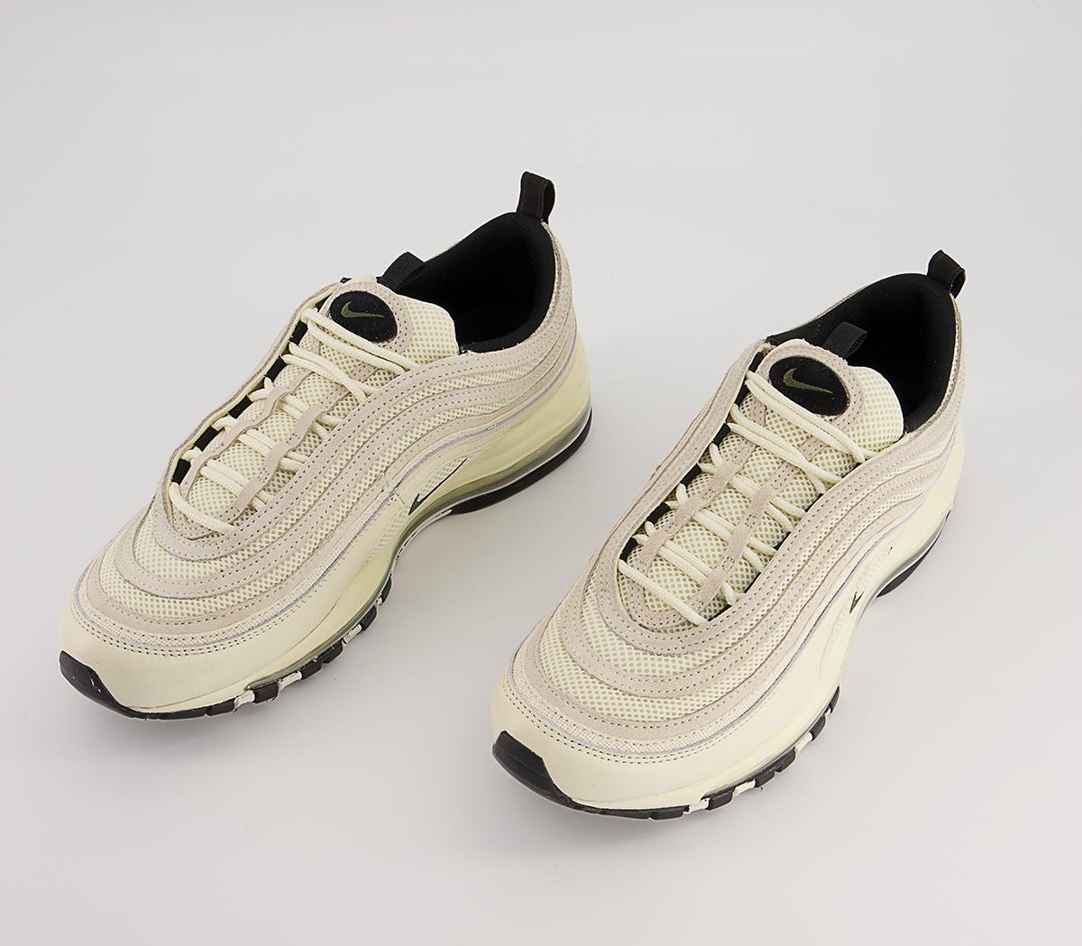 Nike Air Max 97 Trainers Nike Air Max 97 Trainers Coconut Milk Univ Red Black