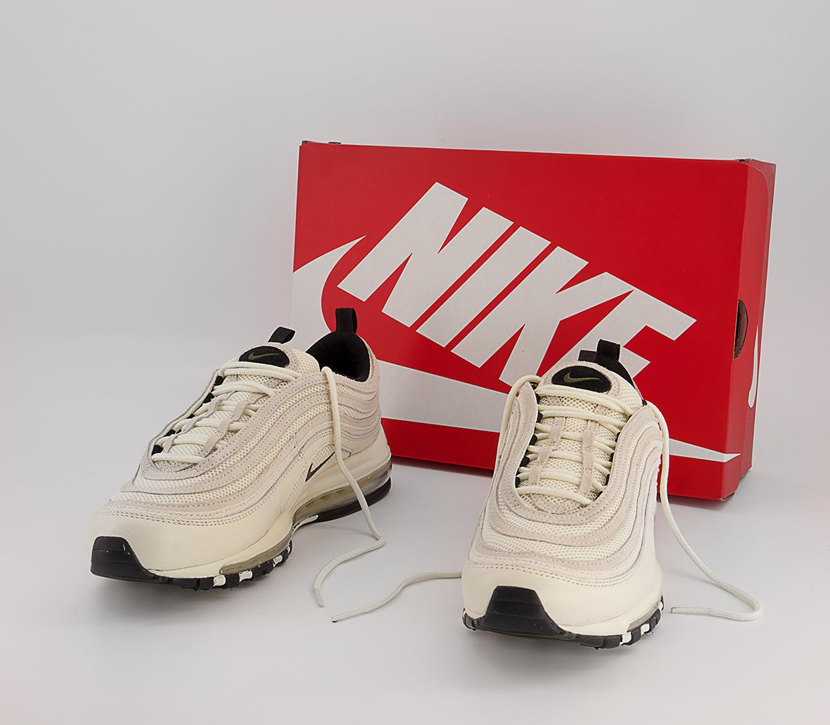 Nike Air Max 97 Trainers Nike Air Max 97 Trainers Coconut Milk Univ Red Black