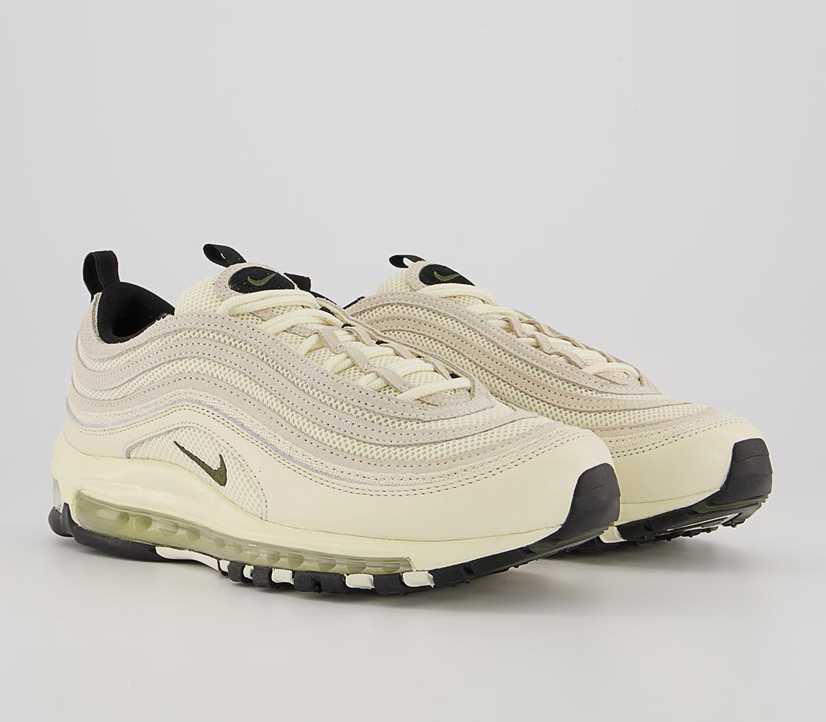 Nike Air Max 97 Trainers Nike Air Max 97 Trainers Coconut Milk Univ Red Black