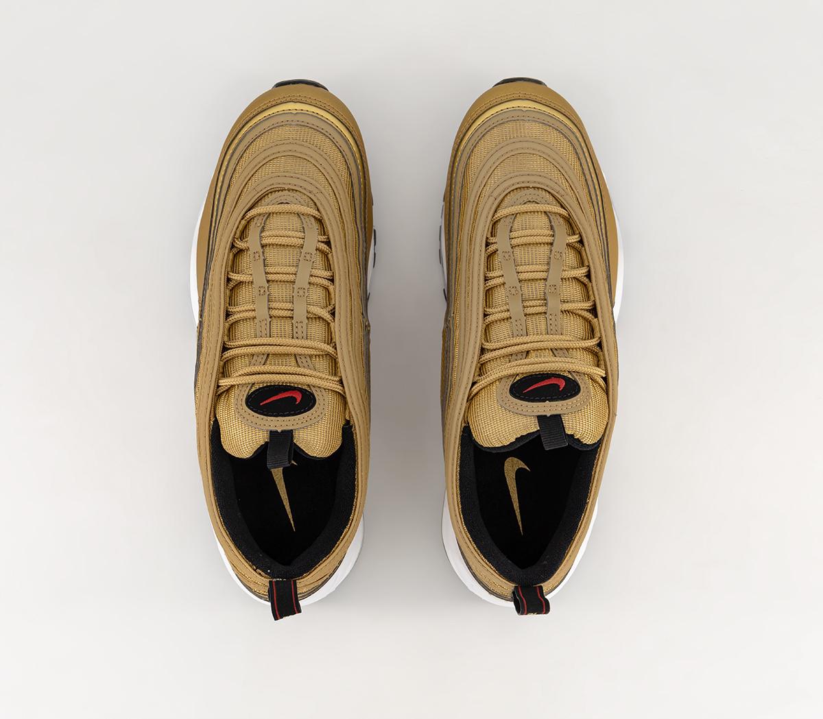NikeAir Max 97 TrainersMetallic Gold Varsity Red Black White
