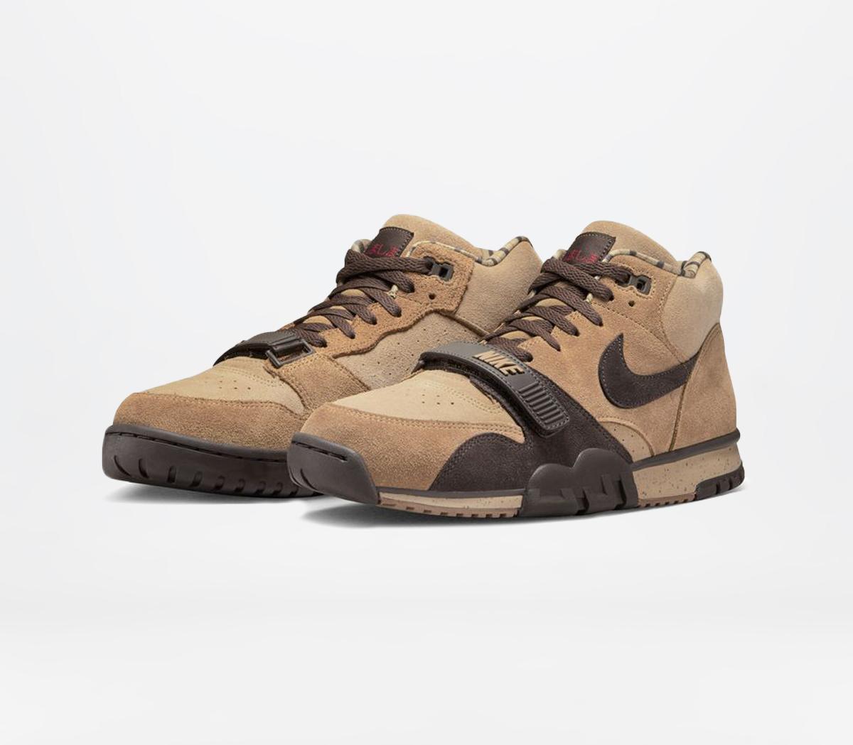 NikeAir Trainer 1 Hay Baroque Brown Taupe Varsity Red