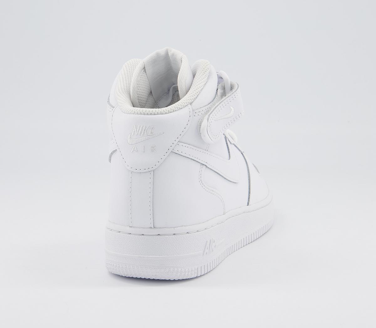 Nike Air Force 1 Mid Gs Trainers Nike Air Force 1 Mid Gs Trainers White