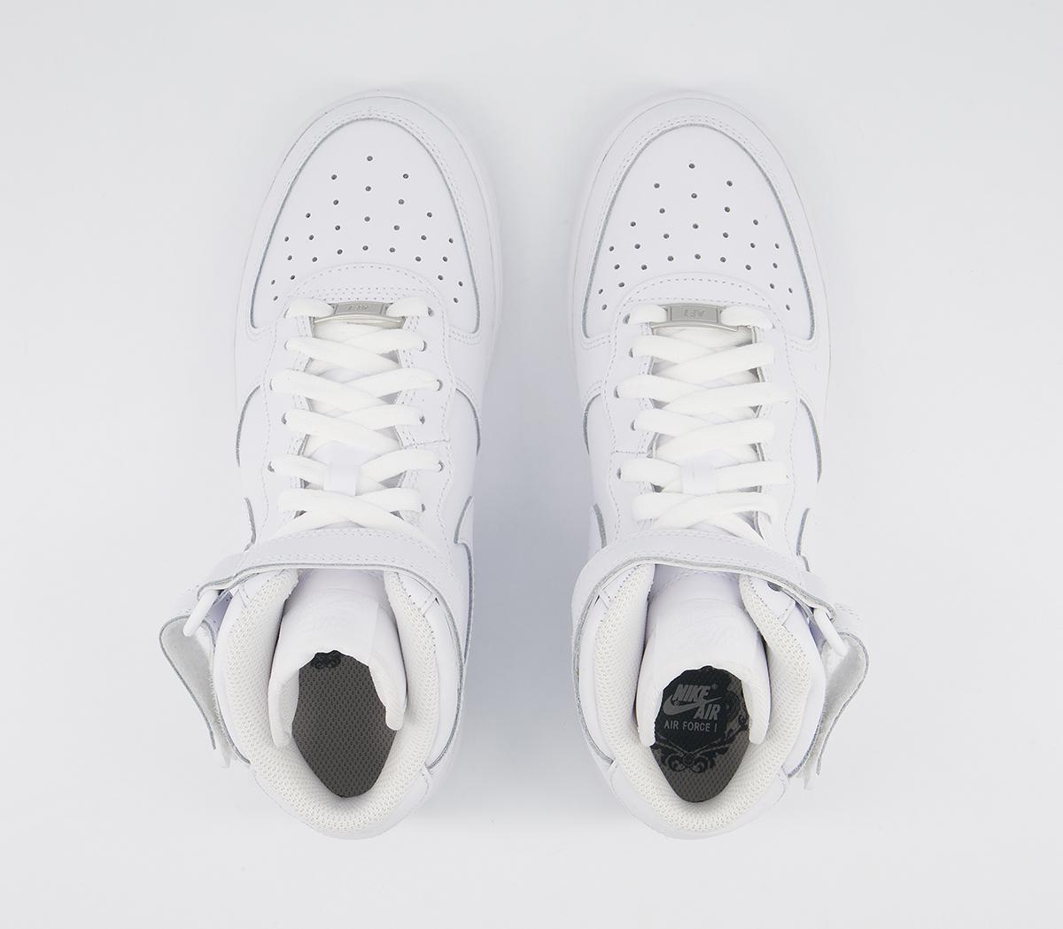 Nike Air Force 1 Mid Gs Trainers Nike Air Force 1 Mid Gs Trainers White