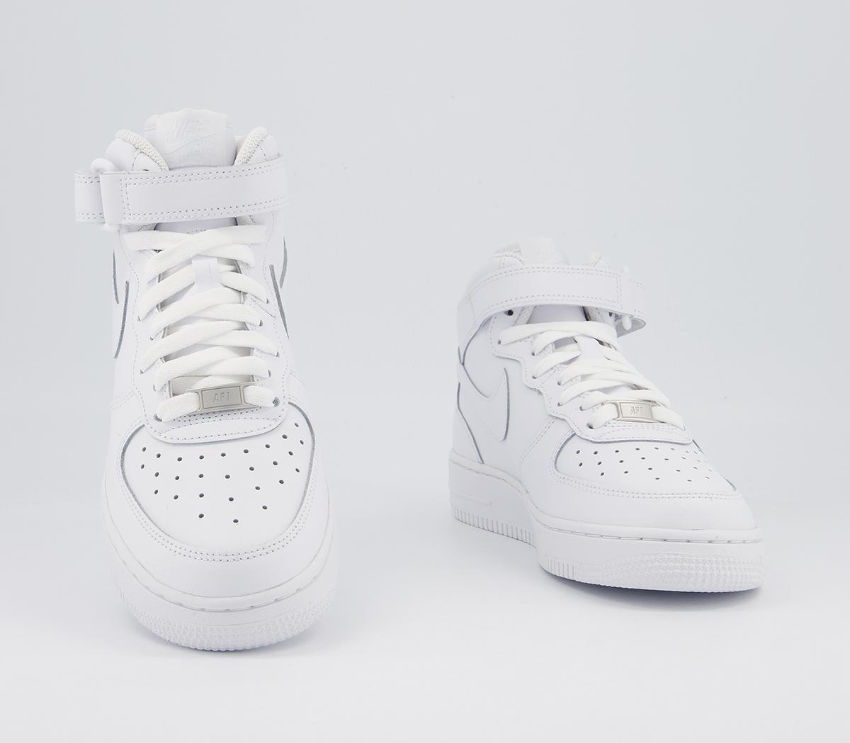 Nike Air Force 1 Mid Gs Trainers Nike Air Force 1 Mid Gs Trainers White